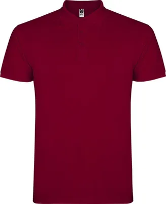 Productafbeelding van Roly - "Star" polohemd voor heren, korte mouwen, model PF4346 (XXL) (Donkerrood)