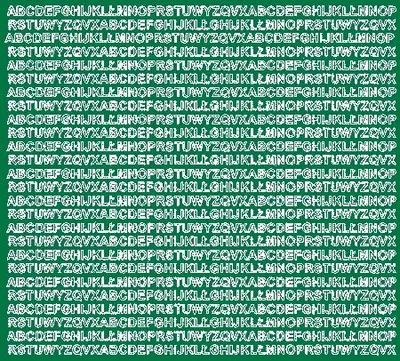 Immagine prodotto di Lettere adesive, 5 mm, verde opaco