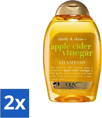 Produktbild von OGX - Apfelessig - Shampoo - Klärung + Glanz - 385 ml - Vorteilspack - 2 Stücke