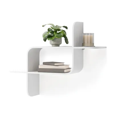 Immagine prodotto di Umbra Wandregal Montage, Schweberegal, Holz, White, 64 x 48 x 16 cm, 1017571-660