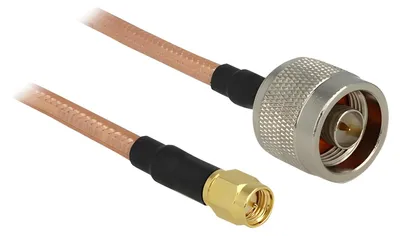 Produktbild von DeLOCK 88897, 1 m, RG-142, SMA