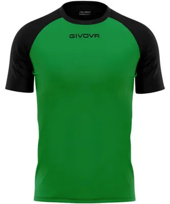 Immagine prodotto di Givova - T-shirt "Capo" da uomo PP9656 (M) (nero/verde)