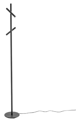 Image de Lampadaire Gpin40 - Lampadaire 10,8W 2 Spots Led Orientables En Aluminium Noir Mat 3000K - Gealuce