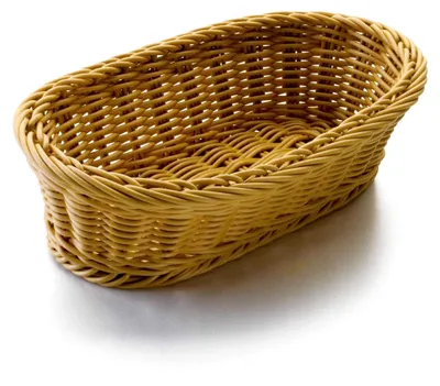 Produktbild von Ovaler Brotkorb 24 x 17 x 8 cm, Polypropylen, Beige