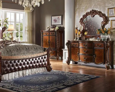 Produktbild von Spiegel Kommode Schrank Kommoden Anrichte Schlafzimmer Set Holz Antik Stil Neu