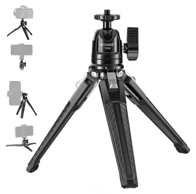 Produktbild von NEEWER Mini Metall Tischstativ mit 360° Kugelkopf, TP29