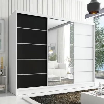 Produktbild von Schwebetürenschrank AURELIA 1 Schwebetürenschrank AURELIA 2 200 cm mit Spiegel, 3 Türen, 3 Schubladen
