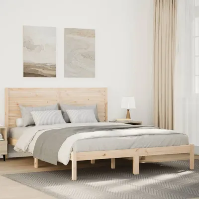 Image de Maison Exclusive - Cadre de lit extra long sans matelas 160x220 cm bois massif