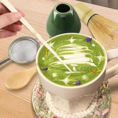 Produktbild von Matcha Besen-Set - handgefertigt - Bambus - 5 Stück