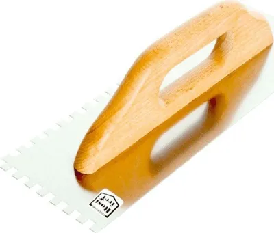Produktbild von Edelstahl-Zahnspachtel Mit Holzgriff 480*130Mm Zahn 8*8 - E-323-6483
