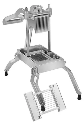 Produktbild von Gemüseschneider für Zwiebeln – Manuelle Schneidemaschine – Edelstahl-Schneidemaschine – 4,5 und 9 mm Schneidbreite