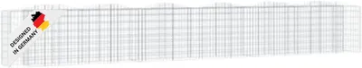 Produktbild von DELUKE® Gabionen Hochbeet BOGI aus Eisen | 600x50x100cm | Hochbogen Steinkorb Gabionengitter Ziergabione Steingabione Drahtkorb befüllbar