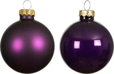 Produktbild von Weihnachtskugeln Glas 6cm x 10 Stück - Feige