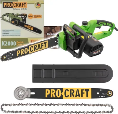 Produktbild von Procraft K2000 Kettensäge 1800 Watt 406 mm Schnittlänge