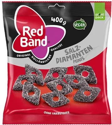 Produktbild von Red Band Salzdiamanten Minis gezuckert und ohne Farbstoff 400g