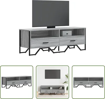 Produktbild von The Living Store TV-Schrank Grau Sonoma 122x34x41 cm Holzwerkstoff