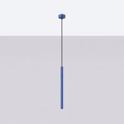 Zdjęcie produktu dla Lampa wisząca ARCHE 1 ultramaryna 1xG9  8W stal 120x8x8cm Sollux Lighting