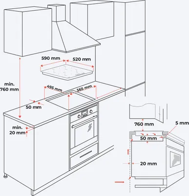 Produktbild von KitchenBrothers Induktionskochfeld - Einbau Induktionskochplatte - 60 cm - 4 Zonen - 1 und 2 Phase - Bis 2400W - Schwarz