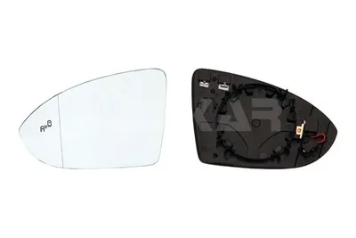 Produktbild von ALKAR Spiegelglas Außenspiegel Links für VW Golf VII Schrägheck (5G1, BQ1, BE1, BE2) Beheizbar Asphärisch 6451138
