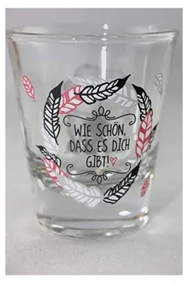 Produktbild von Schnapsglas, 6 cm, mit Spruch