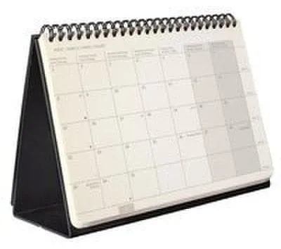 Produktbild von Tischkalender Conceptum 2027, ca. A5 quer, schwarz