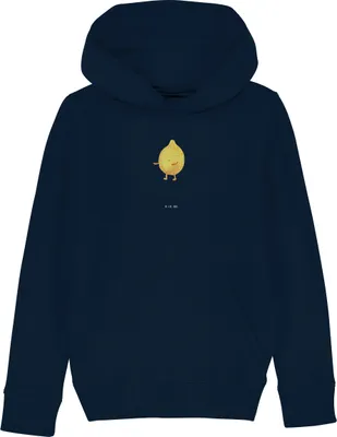 Produktbild von Mr. & Mrs. Panda Kinderpullover Beste Freunde Zitrone 7-8 Jahre (122/128) - French Navy - Geschenk, Sweater, Kapuzen-Sweatshirt, Sweatshirt, Pullover, Lustige Sprüche