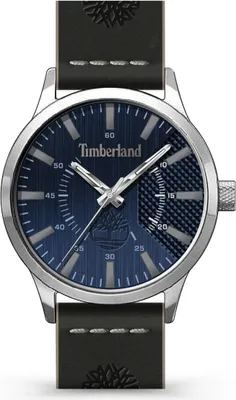 A close-up studio shot of a Timberland men's watch.