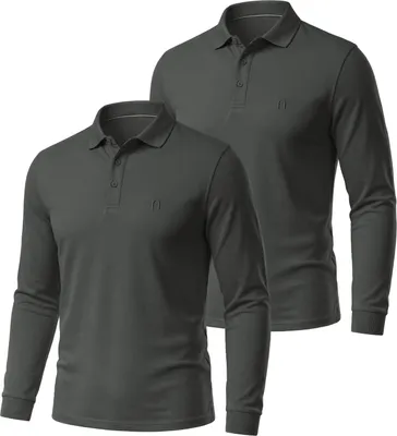 Produktbild von normani 2er Set Herren Langarm Poloshirt