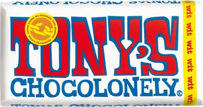 Produktbild von Tony's Chocolonely - Schokolade Tony Chocolonely White Bar 180gr | Stück A 180 Gramm | 15 Stücke