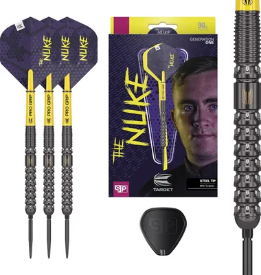 Produktbild von Target Darts Luke Littler G1 Steel Tip Dartpfeile 23G, 90% Wolfram, Swiss Point Technologie