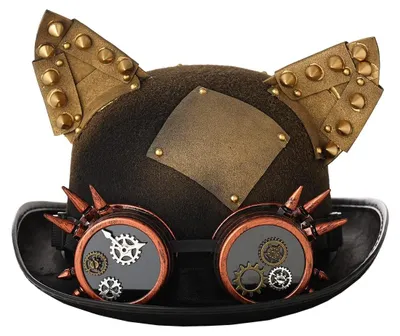 Obrázek produktu pro Čepice s ušičky ve stylu steampunk - uni, s nastavitelnou páskou
