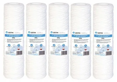 Produktbild von USTM PP5 Gewickelte Filterkerze 10 Zoll 5 Mikron 5 Stück