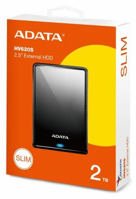Produktbild von Adata Tragbar Festplatte - Extern - 2 TB - Schwarz - Spielkonsole Unterstütztes Gerät - USB 3.