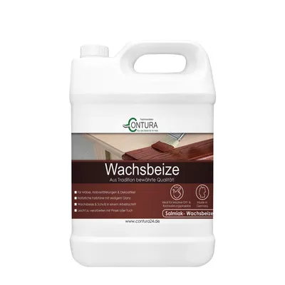 Produktbild von Wachsbeize 2,5Liter 2in1 Holzbeize Beize & Wachs - Weiß lasierend