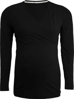 Produktbild von Baby's Only Umstandsoberteil mit langen Ärmeln Glow - Mit Stillfunktion - Schwarz - XL