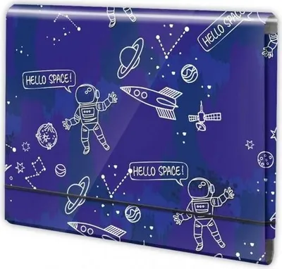 Image de Pochette A4 à rabats avec élastique, motif « cosmos » - Penmate
