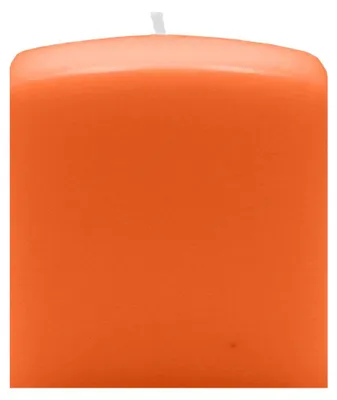 Produktbild von Quader Kerzen Karotte Dunkel-Orange 6 x Ø 6/6 cm, 16 Stück
