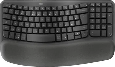 Zdjęcie produktu dla Logitech 920-012307, Pełnowymiarowy (100%), Bezprzewodowy, RF Wireless + Bluetooth, Membranowa, QWERTZ, Grafitowy