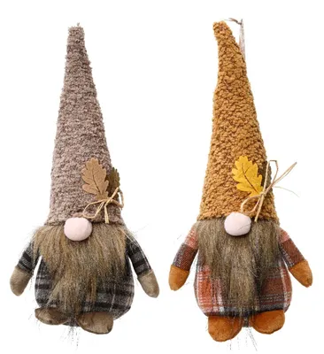 Obrázok produktu pre Vianočná ozdoba Decoris – škriatok, polyester, 15 cm
