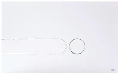 Produktbild von Spülknopf - Weiß - 240 X 150 X 6 Mm - Mechanisches Spülen - Ersatzteil