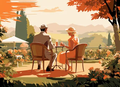 Produktbild von Plakat 18x13cm Retro Date