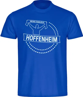 Produktbild von multifanshop Herren T-Shirt - Hoffenheim - Meine Fankurve, blau, Größe M