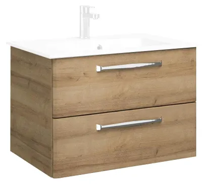 Produktbild von PELIPAL TRENTINO 770/800 Waschtischunterschrank / Riviera Eiche / 75 x 51 x 49 cm - LIEFERUNG OHNE WASCHBECKEN & ARMATUR