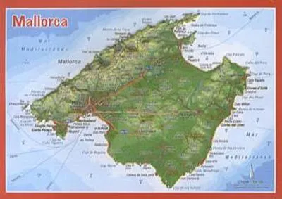 Image de Carte postale en relief Majorque