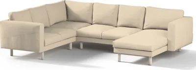 Produktbild von Dekoria Bezug für Norsborg 5-Sitzer Ecksofa mit Recamiere, beige, Norsborg Bezug für 5-Sitzer Ecksofa mit Recamiere