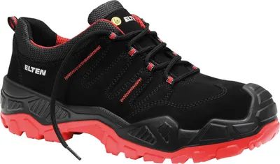 Produktbild von Elten Crossworker Sicherheitshalbschuh QUENTIN black-red Low ESD S3S, Farbe:black-red, Größe:45