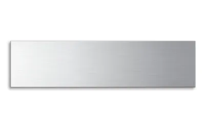 Image de Plaque vierge en acier inoxydable brossé mat Format : 160 x 40 mm