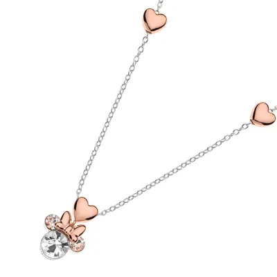 Produktbild von Disney Kinderkette Mickey Mouse Silber 925 rose vergoldet mit Anhänger NS00016TRWL-157 40