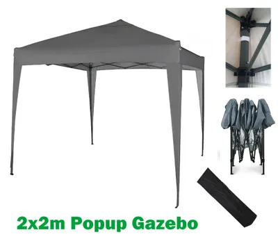 Produktbild von MCC® 2x2 Pavillon, Gartenpavillon, Faltpavillon, Festzelt, Partyzelt, Grau