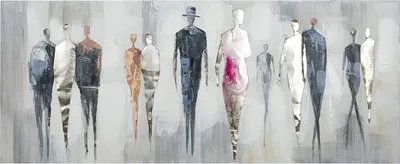 Image de Casablanca by Gilde Tableaux sur toile Tableau People, peint à la main H. 50 cm,38835